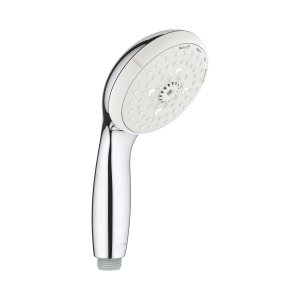 GROHE 28421002 New Tempesta® 100 Hand Shower, 2.5 gpm, 4 Sprays, 3-15/16 in Dia Head, 1/2 in Connection, StarLight® Polished Chrome