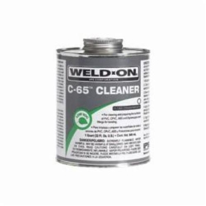 Weld-On® C-65™ 10202 Plastic Cleaner With Applicator Cap, Clear, 1 pt Can
