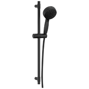 DELTA® 51584-BL Universal Hand Shower, 4-1/2 in Dia Shower Head 7 Shower Head, 1.75 gpm Flow Rate, 60 to 80 in L Hose, Matte Black