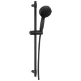 DELTA® 51584-BL Universal Hand Shower, 4-1/2 in Dia Shower Head 7 Shower Head, 1.75 gpm Flow Rate, 60 to 80 in L Hose, Matte Black