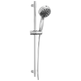 DELTA® 51584-PR Universal Hand Shower, 4-1/2 in Dia Shower Head 7 Shower Head, 1.75 gpm Flow Rate, 60 to 80 in L Hose, Lumicoat® Chrome