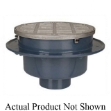 Sioux Chief FatMax™ 860-3PZ Large Capacity Floor Drain with Ring and Strainer, 3 x 4 in Outlet, Hub Connection, PVC Drain