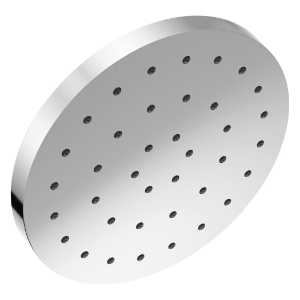 DELTA® 52160-PR25 Universal Showering Single Function Shower Head, 2.5 gpm Max Flow, 1 Spray, 12 in Dia x 2-5/8 in H Head, Lumicoat® Chrome