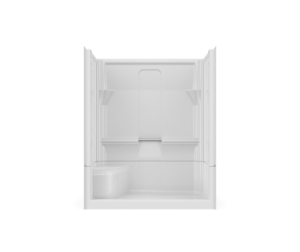Clarion 4S40RTS Quantum® AcrylX™ Four-Piece Shower with 4 in Threshold, 60 in W x 74 in H