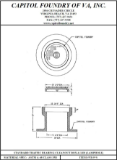 Capitol Foundry VB-9*S Clean Out Box and Lid, Cast Iron