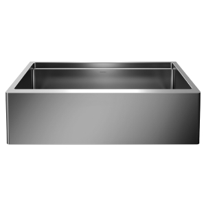 Blanco 525243 QUATRUS® Super Single Bowl Apron Front Kitchen Sink, Rectangular Shape, 33 in L x 20.5 in W x 9.0787 in H, Farmhouse Mount, Stainless Steel, Satin