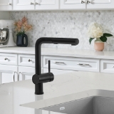 Blanco 526367 Linus Kitchen Faucet, 1.5 gpm Flow Rate, 160 deg Swivel Pull-Out Spout, Anthracite, 1 Handle, 1 Faucet Hole