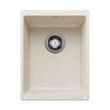 Blanco 527404 PRECIS BAR SILGRANIT® Sink, Soft White, Rectangle Shape, 7-1/2 in L x 12-5/8 in W Bowl x 15-3/4 in D Bowl, 7-15/16 in H x 13-3/4 in W x 18-1/8 in D, Undermounting, Granite