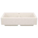 Blanco 527409 VINTERA™ 33 Sink, Rectangle Shape, 9 in H x 32-13/16 in W x 19 in D, Apron Front Mounting, Granite, Soft White