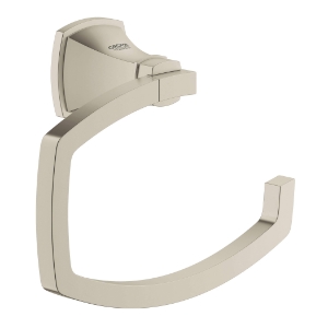 GROHE 40625EN0 Grandera® Toilet Paper Holder, 118 mm H, Brass, StarLight® Brushed Nickel