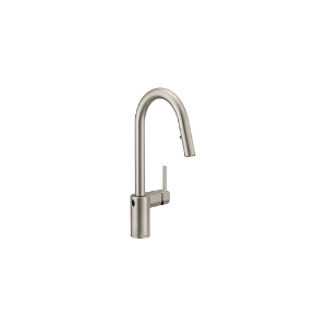 Moen® 7565EWSRS Align™ Pulldown Kitchen Faucet with MotionSense Wave™ Technology, 1.5 gpm Flow Rate, Spot Resist™ Stainless, 1 Handle, 1 or 3 Faucet Holes