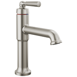DELTA® 536-SSMPU-DST SAYLOR™ Single Handle Bathroom Faucet, 1.2 gpm, 4.5 in H Spout, 1 Handle, Pop-Up Drain, 1 Faucet Hole, Stainless