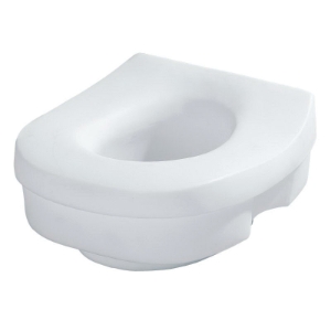 Moen® DN7020 Elevated Toilet Seat, Home Care®, 12-3/4 in W x 15-3/4 in D Seat, 250 lb, Glacier White