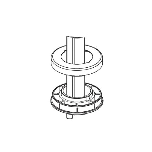 DELTA® RP101371BL Nicoli™ Escutcheon and Basering (Single Hole), Matte Black