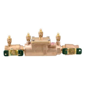 WATTS® 0063235 LF007 Double Check Valve Assembly, 2 in Nominal, Quarter-Turn Ball Valve, Cast Copper Silicon Alloy Body