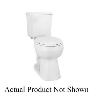 NIAGARA SHADOW™ C33.203.01 ADA Height Single-Flush 2-Piece Toilet, Round Bowl, 17-1/4 in H Rim, 12 in Rough-In, 1.28 gpf, White , Right Hand Trip Lever