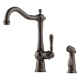 Brizo® 61136LF-RB Tresa® Kitchen Faucet With Spray, 1.8 gpm Flow Rate, 360 deg Swivel Spout, Venetian Bronze, 1 Handle