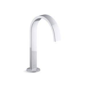Kohler® 77968-CP Components® Bathroom Sink Faucet Spout With Ribbon Design, 1.2 gpm, Polished Chrome