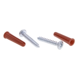 Metallics WAKJ15CB Plastic Anchor Kit, 50 Pieces, Steel, Zinc