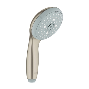 GROHE 28421EN1 New Tempesta® 100 Hand Shower, 2.5 gpm Flow Rate, 4 Sprays, 3-15/16 in Dia Head, 1/2 in Connection, Brushed Nickel