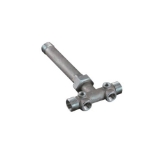 Campbell™ STC4-3USS Short Union Tank Cross, 1 x 1 x 3/4 in Nominal, MNPT x MNPT x FNPT, Stainless Steel