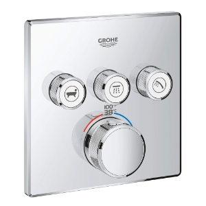 GROHE 29142000 Thermostatic Trim, 9.5 gpm Valve, StarLight® Polished Chrome