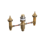 Hansgrohe 06607000 3-Hole Tub Filler Rough-In Valve, 1/2 in NPT Inlet x 1/2 in NPT Outlet, 44 psi, 10 gpm, Solid Brass Body