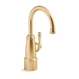 Kohler® 6666-AG-2MB K-6666-AG Wellspring® Traditional Style Beverage Faucet, 1.5 gpm Flow Rate, Vibrant® Brushed Moderne Brass, 1 Handle