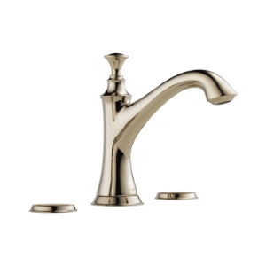 Brizo® 65305LF-PNLHP-ECO Baliza® Widespread Lavatory Faucet, Commercial, 1.2 gpm Flow Rate, 4-5/16 in H Spout, 6 to 16 in Center, Polished Nickel, Pop-Up Drain