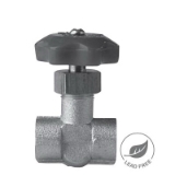 WINTERS SNV510LF Needle Valve, 1/4 in, FNPT, 400 psi, Forged Brass Body