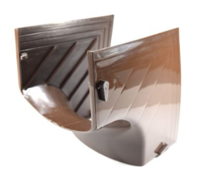 RectorSeal® 3CGINT90B Cover Guard Internal 90 deg Line Set Cover, 3 in, Brown