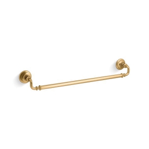 Kohler® 72568-2MB Artifacts® 24 in Towel Bar, Vibrant Brushed Moderne Brass