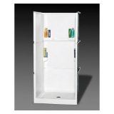 Oasis® SH3P-3636 Vursa Shower Stall, 36 in W x 74-3/4 in H, Fiberglass, White