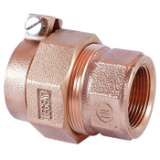 LEGEND 313-291NL T-4326NL Coupling, 1-1/4 in Nominal, Pack Joint (PEP) x FNPT End Style, Bronze