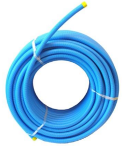 REHAU® 106395-888 3/4" RAUPEX Pre-Sleeved UV Shield Pipe, Blue, 300' Coil (91.4 m)