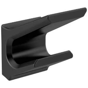 DELTA® 79936-BL Pivotal™ Robe Hook, 2 Hooks, 1-13/16 in OAW x 2-5/16 in OAD x 2-5/8 in OAH, Zinc, Matte Black