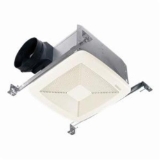 Broan® Ultra Silent™ Heat-A-Ventlite® QTXE110 Ultra-Quiet Bathroom Exhaust Fan, 110 cfm, 6 in Dia Duct, 33.5 W, 120 VAC, 0.3 A, 0.7 sones