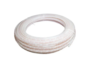 Uponor F4260750 AquaPEX® Coil Tubing, 3/4 in Nominal, 0.671 in Dia Inside x 0.875 in Dia Outside x 300 ft L, White/Red, Engel Process, Crosslinked Polyethylene
