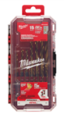 Milwaukee® 48-89-4670 SHOCKWAVE Impact Duty Drill Bit, 1/16 in Min Drill Bit, 3/8 in Max Drill Bit, 35, 15 deg Drill Point Angle, 15 Pieces