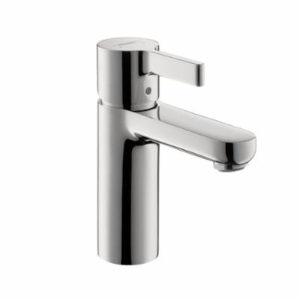 Hansgrohe 31060001 Bathroom Faucet, Metris S, Commercial, 1.2 gpm Flow Rate, 3-3/4 in H Spout, 1 Handle, Pop-Up Drain, 1 Faucet Hole, Polished Chrome, Function: Traditional