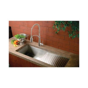 Elkay® LKAV4061CR Kitchen Faucet, Avado™, 1.5 gpm Flow Rate, Semi-Professional Spout, Polished Chrome, 1 Handle