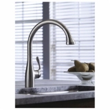 Hansgrohe 06460860 Allegro E Gourmet Semi-Pro Pull-Down Kitchen Faucet, 1.75 gpm Flow Rate, Steel Optik, 1 Handle, 1 Faucet Hole, Function: Traditional, Commercial