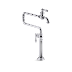 Kohler® 99271-CP Artifacts® Deck-Mount Pot Filler, Polished Chrome