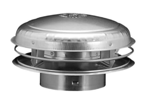 Hart & Cooley® by Duravent 8RM Vent Cap, Aluminum, Fits Duct Size: 8 in, 15-1/8 in W x 7 in H Cap