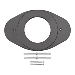 DELTA® RP29827BL Shower Renovation Cover Plate, For Use With Tub and Shower, 0.38 in THK, Brass, Matte Black