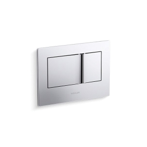 Kohler® 8857-CP Bevel® Flush Actuator Plate For 2 inX4 in In-Wall Tank and Carrier System, Polished Chrome