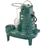 Zoeller® 267-0001 Waste-Mate 260 Submersible Pump, 1/2 hp, 115 VAC, 2 or 3 in NPT Outlet, Cast Iron, 10.4 A, 1 ph