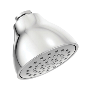Moen® 6322 Standard Shower Head, Moenflo®XL, 2.5 gpm Max Flow, 1 Spray, Wall Mount, 3-3/4 in Dia x 3-1/4 in D Head, Chrome