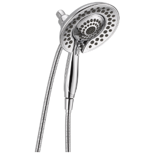 DELTA® 58569-PR25-PK Universal Showering Components In2ition® 5-Setting Two-In-One Shower, Lumicoat® Chrome