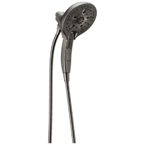 DELTA® 58620-KS-PR25-PK Universal Showering Components Dual Shower Head, 2.5 gpm Max Flow, 5 Sprays, Wall Mounting, Lumicoat® Black Stainless